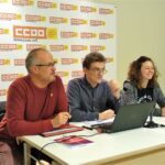 Carles Bertan, Dani Garrell i Irene Ortiz, durant la roda de premsa foto: Tomeu Ferrer