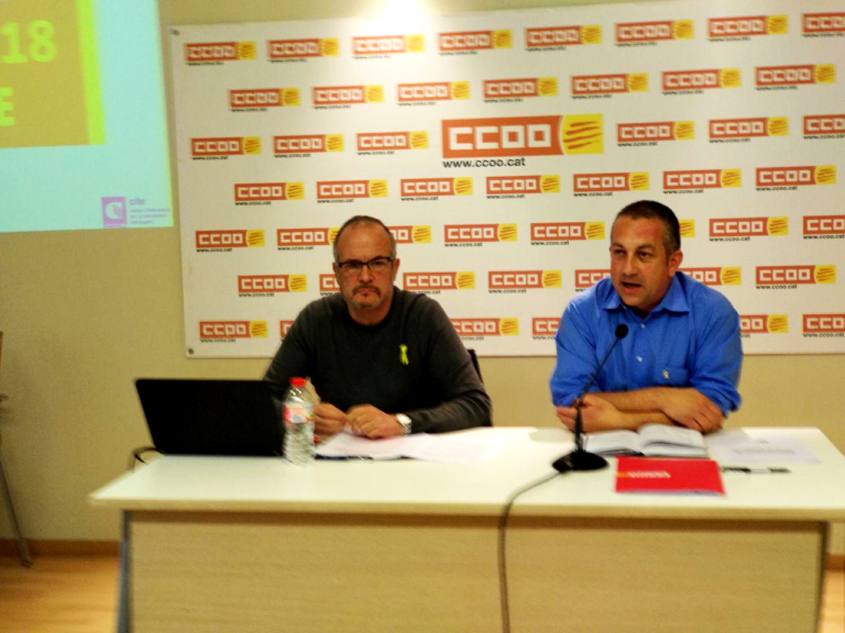 Carles Bertran i Toni Rico, durant la roda de premsa del CITE foto: Tomeu Ferrer