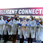 Acció de protesta de Setem al MWC de Barcelona foto Victòria Oliveres