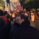 Concentració de treballadors de Caixabank en una imtge d'arxiu foto: CCOO