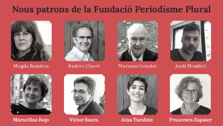 Nous membres del Patronat de la Fundació Periodisme Plural