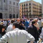 Treballadors de Nissan concentrats a Plaça de Sant Jaume el Primer de Maig de 2019 foo: Tomeu Ferrer