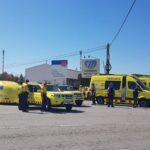 Desplegament de mitjans per atendre els afectats per l'accident de Pobla de Mafumet foto: Tarragona Ràdio