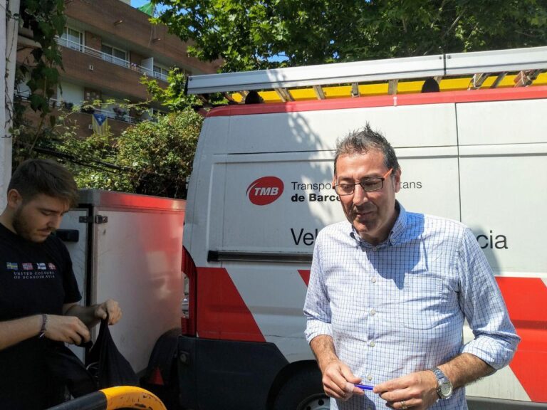 Eduardo Quijano, portaveu del comitè d'empresa de Metro de Barcelona, foto: Tomeu Ferrer