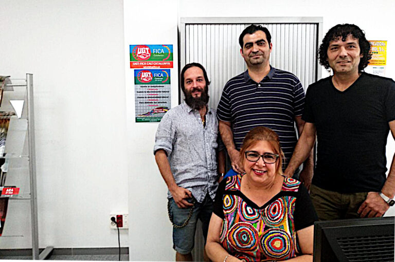 D'esquerra a dreta, Antonio Cortés, Ramón Vargas, Leo Manceras i Sonia Rodriguez, l'equip impulsor de Fica Calí foto: Tomeu Ferrer