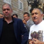 Unai Soredo ii Josep Maria Àlvarez en una visita a Barcelona foto: Eldiario.es