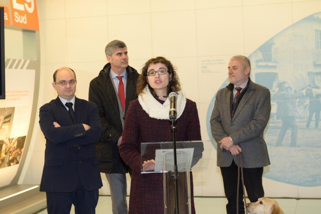 Mercedes Vidal, i a l'esquerra, Enric Cañas, foto Angel Cuartero, TMB