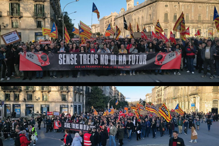 Dues manifestacions sumen més de 20.000 veus contra el caos de Rodalies