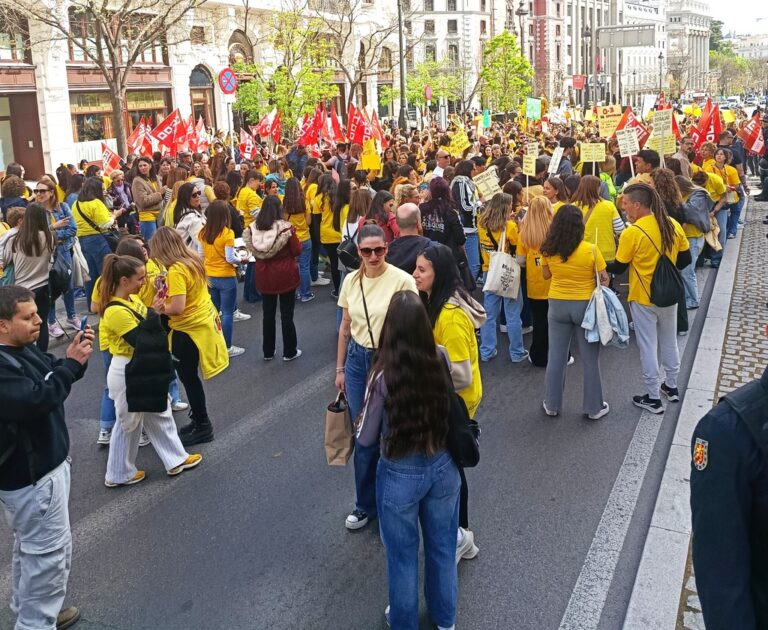 Imstge de la manifestació de mestres de Madrid. | Foto: PGA